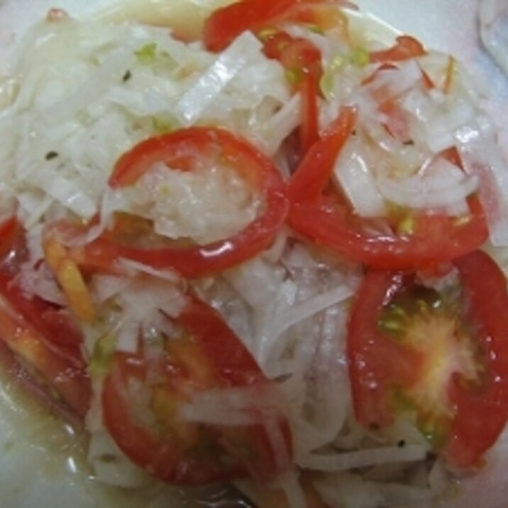 プチトマトと大根のサラダ
